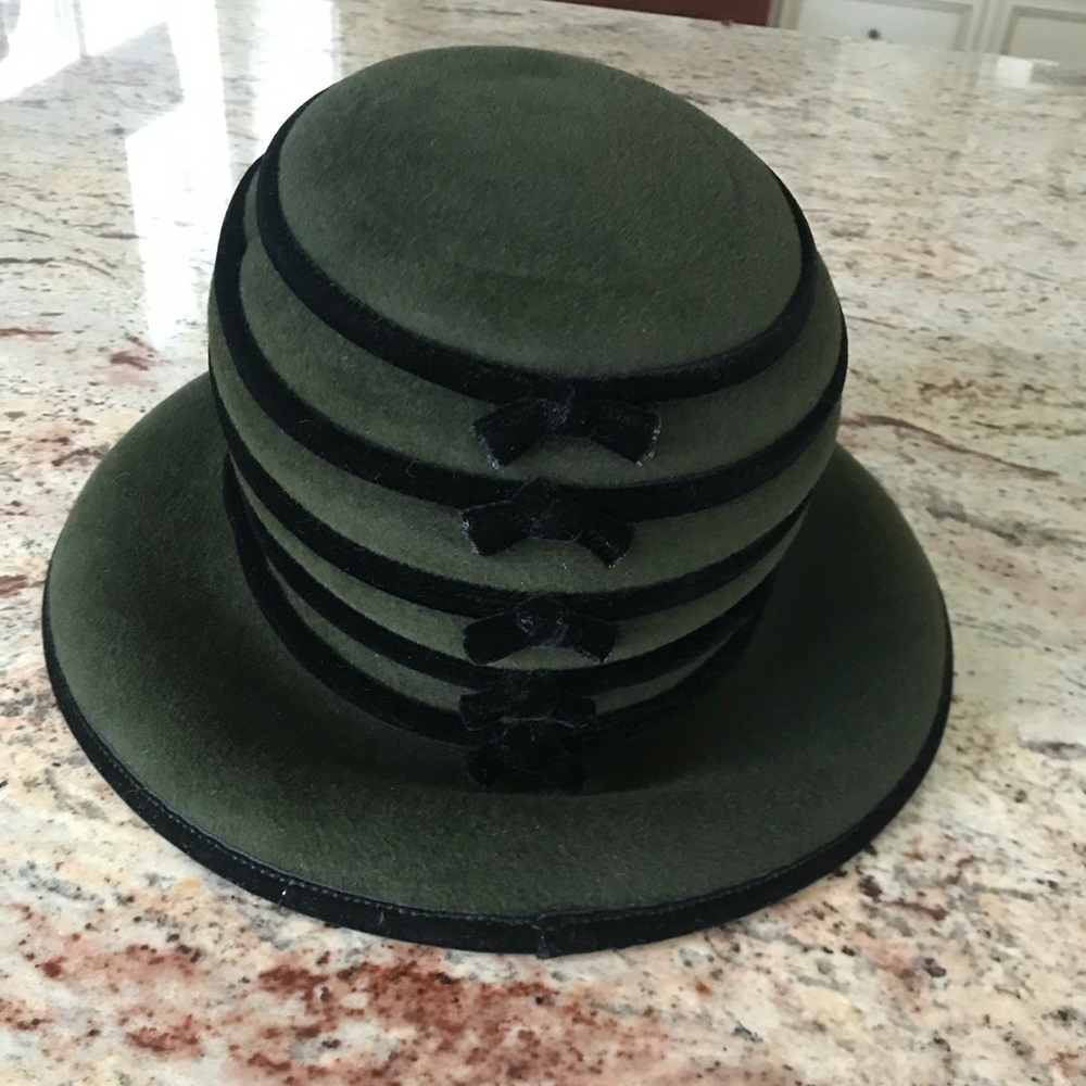BarbaraFeinman Millinery-Vintage Cloche Bucket Hat